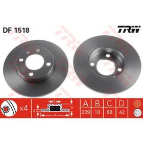 TRW-Lucas DF1518 Oto Ön Fren Diski