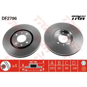 TRW-Lucas DF2796 Oto Ön Fren Diski