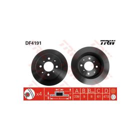 TRW-Lucas DF4191 Oto Arka Fren Diski