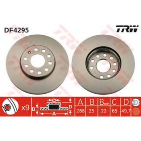 TRW-Lucas DF4295 Oto Ön Fren Diski