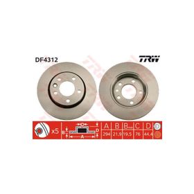 TRW-Lucas DF4312 Oto Arka Fren Diski