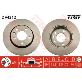 TRW-Lucas DF4312 Oto Arka Fren Diski