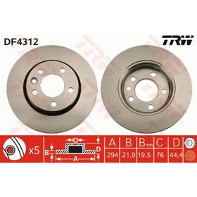 TRW-Lucas DF4312 Oto Arka Fren Diski