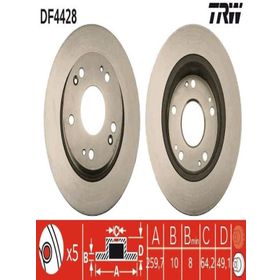 TRW-Lucas DF4428 Oto Arka Fren Diski