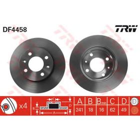 TRW-Lucas DF4458 Oto Ön Fren Diski