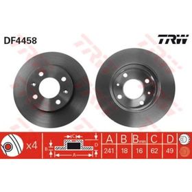 TRW-Lucas DF4458 Oto Ön Fren Diski