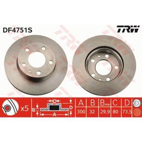 TRW-Lucas DF4751S Oto Ön Fren Diski