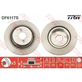 TRW-Lucas DF6117S Oto Ön Fren Diski