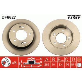 TRW-Lucas DF6627 Oto Arka Fren Diski