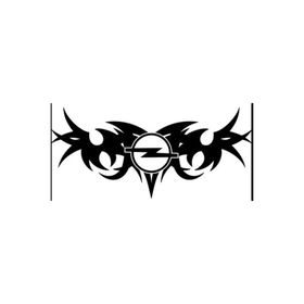 TSC Z1494 Opel Alev Desenli Etiket Modifiye 2'li Araba Sticker
