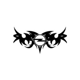 TSC Z1494 Opel Alev Desenli Etiket Modifiye 2'li Araba Sticker
