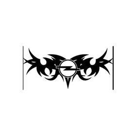 TSC Z1494 Opel Alev Desenli Etiket Modifiye 2'li Araba Sticker