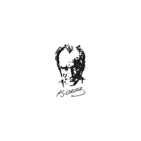 TSC Z15 İmzalı Atatürk Silüet 17 cm X 30 Oto Sticker