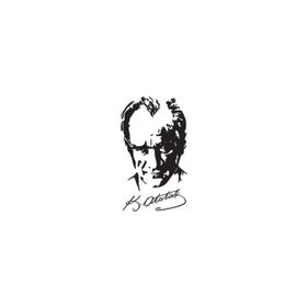 TSC Z15 İmzalı Atatürk Silüet 17 cm X 30 Oto Sticker