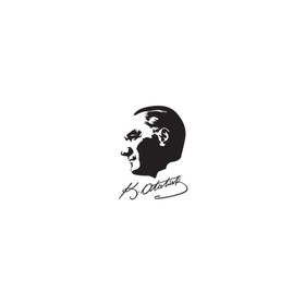 TSC Z16 İmzalı Atatürk Silüet 15 cm X 20 Oto Sticker