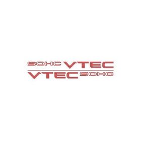 TSC Z18 Honda Vtec Sohc Set 40x3cm Kırmızı Oto Sticker