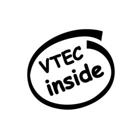 TSC Z1878 Vtec Insıde Beyaz Araba Sticker