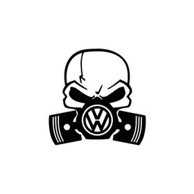 TSC Z1884 Gaz Maskesi Kuru Kafa Vw Yapıştırma Sticker