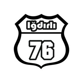 TSC Z1897 Iğdırlı 76 Etiket Siyah Yapıştırma Oto Sticker