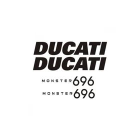 TSC Z1918 Ducati 696 Set Motor Motorsiklet Araba Sticker