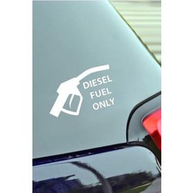 TSC Z1952 Sadece Dizel Yakıt Araba Sticker
