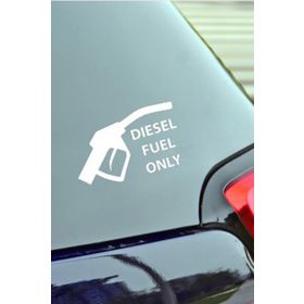 TSC Z1952 Sadece Dizel Yakıt Araba Sticker