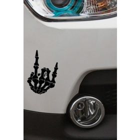 TSC Z1964 Kafatası Parmak Havalı Araba Sticker