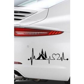 TSC Z1968 Çadır Kalp Atışı Hayat Monitör Araba Sticker