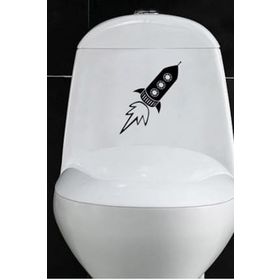 TSC Z1983 Klozet Banyo Komik Resim 12 Araba Sticker