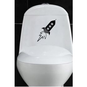 TSC Z1983 Klozet Banyo Komik Resim 12 Araba Sticker