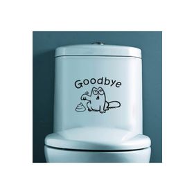 TSC Z1985 Klozet Banyo Komik Resim 10 Araba Sticker