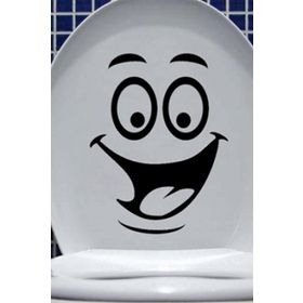 TSC Z1992 Klozet Banyo Komik Resim 3 Araba Sticker