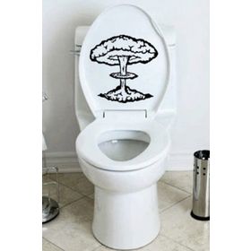 TSC Z1993 Klozet Banyo Komik Resim 2 Araba Sticker