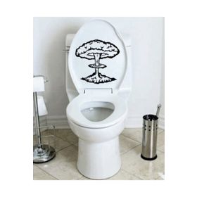 TSC Z1993 Klozet Banyo Komik Resim 2 Araba Sticker