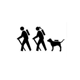 TSC Z2016 Çift Yürüyüş Köpek Kamp Aile Araba Sticker