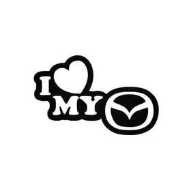 TSC Z2086 I Love My Mazda Araba Yapıştırma Sticker