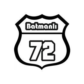 TSC Z2127 72 Batman Plaka Numarası Araba Yapıştırma Sticker