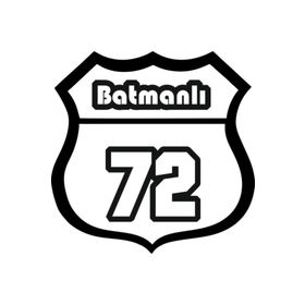 TSC Z2127 72 Batman Plaka Numarası Araba Yapıştırma Sticker