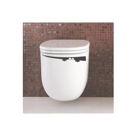 TSC Z2168 Tuvalet Klozet Çıkartması Komik Rezervuar Banyo Duvar Araba Sticker