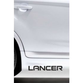 TSC Z349 Mitsubishi Lancer 2'li Araba Sticker