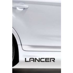 TSC Z349 Mitsubishi Lancer 2'li Araba Sticker