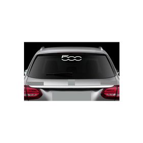 TSC Z399 Fiat 500 Araba Arka Cam Yapıştırma Sticker