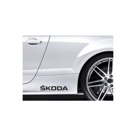 TSC Z414 Skoda Marşpiyel Yazısı 2'li Araba Sticker