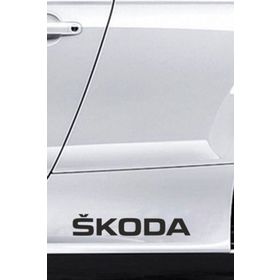 TSC Z414 Skoda Marşpiyel Yazısı 2'li Araba Sticker