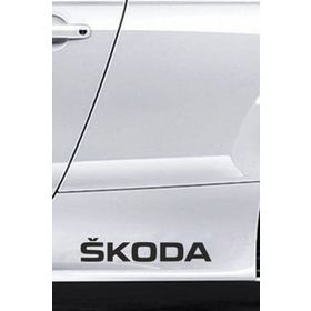 TSC Z414 Skoda Marşpiyel Yazısı 2'li Araba Sticker