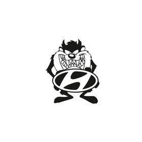 TSC Z556 Hyundai Taz Komik Araba Yapıştırma Sticker