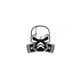 TSC Z585 Citroen Piston Kuru Kafa Araba Sticker