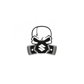 TSC Z590 Suzuki Piston Kuru Kafa Araba Sticker