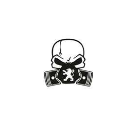 TSC Z594 Peugeot Piston Kuru Kafa Araba Sticker