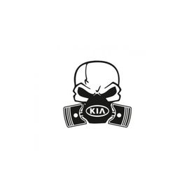 TSC Z598 Kia Piston Kuru Kafa Araba Sticker